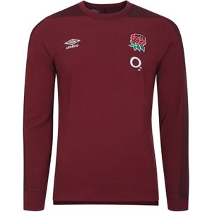 Umbro Heren 23/24 Engeland Rugby Presentatie T-shirt met lange mouwen (XL) (Tibetaanse rode/Zinfandel)
