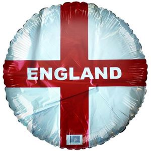 England St George Kruis Folieballon  (Wit/rood)