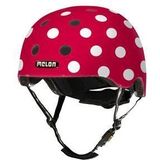 Melon helm Dotty White XXS-S (46-52cm) rood