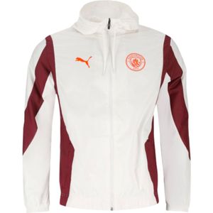 2023-2024 Man City Pre-Match Woven Anthem Jacket (White)