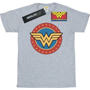DC Comics Jongens Wonder Woman Cirkel Logo T-Shirt (152-158) (Sportgrijs)