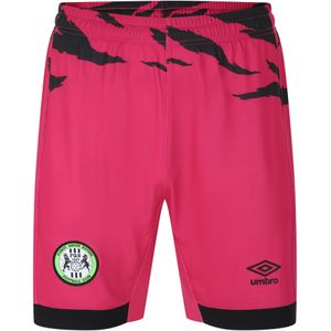 Umbro Heren 23/24 Forest Green Rovers FC Weg Shorts (XL Regulär) (Roze/Zwart)