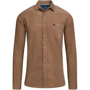 Raging Bull Heren Corduroy Shirt Met Lange Mouwen (XL) (Bruin)