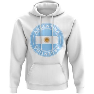 Argentina Football Badge Hoodie (White)