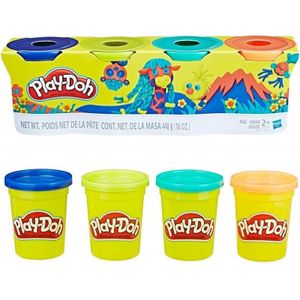 Plasticine Spel Colores Silvestres Play-Doh E4867ES0 (4 pcs) Plastic