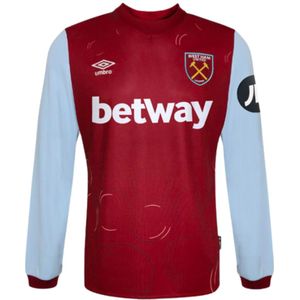 2023-2024 West Ham Long Sleeve Home Shirt