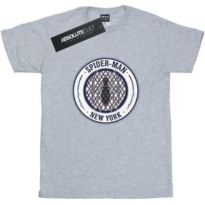 Marvel Jongens Spider-Man New York 62 T-Shirt (116) (Sportgrijs)