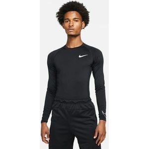 Nike Pro Dri-Fit Tight Fit Shirt lange mouwen Heren - Zwart