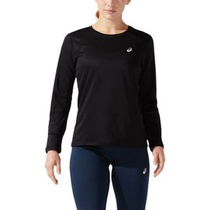 Asics - Core LS Top - Zwarte Longsleeve Dames - M