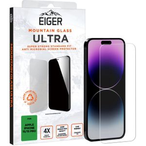 Eiger Folie Glass 2.5D Mountain Glass Ultra iPhone 15/15 Pro Helder