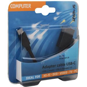 Scanpart Usb Kabel C(m) - Usb A (f) 0.15m