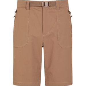 Mountain Warehouse Heren Grassland Korte Broek met Riem (34R) (Donker Beige)