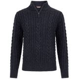 Marcel sweater knit half zip heren donkerblauw maat 4XL
