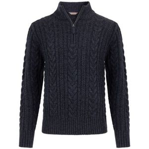 Marcel sweater knit half zip heren donkerblauw maat 4XL