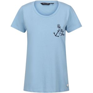 Regatta Dames/Dames Filandra VII Bij De Zee Anker T-Shirt (36 DE) (Poederblauw)