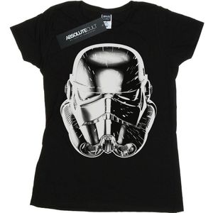 Star Wars Dames/Dames Stormtrooper Warp Speed Helm Katoenen T-Shirt (XXL) (Zwart)