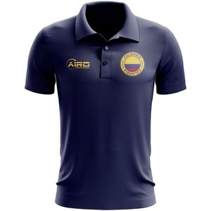 Colombia Football Polo Shirt (Navy)