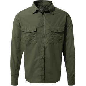Craghoppers Expert Kiwi overhemd met lange mouwen voor heren (XL) (Cederhout Groen)
