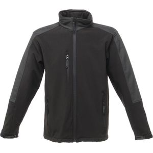 Regatta Heren Hydroforce 3-laags Softshell-jasje (windbestendig, waterafstotend en ademend) (2XL) (Zwart/Zwart)