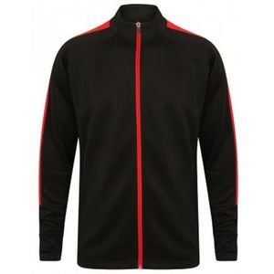 Finden & Hales Kinderen/Kinderen Jongens Gebreide Tracksuit Top (11-12 Jahre (152)) (Zwart/Rood)