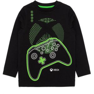 Xbox Pyjamaset met lange mouwen voor jongens Game Controller (122) (Zwart/Groen)