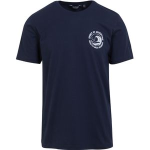 Regatta Heren Cline VIII rug T-shirt met opdruk (3XL) (Marine)