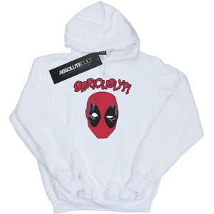 Marvel Heren Deadpool Serieus Hoodie (M) (Wit)