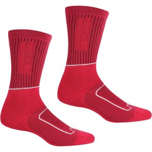 Regatta Dames/dames Samaris 2 seizoenen sokken voor laarzen (35,5 EU - 38 EU) (Kersenroze/Wit)