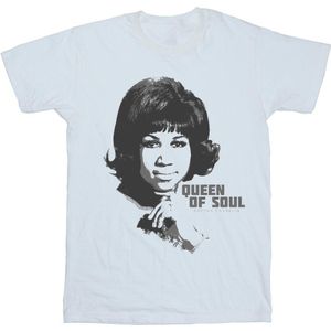 Aretha Franklin Jongens Queen Of Soul T-Shirt (104) (Wit)
