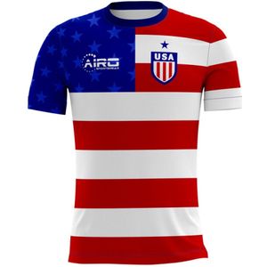 2022-2023 USA Home Concept Football Shirt - Kids (Long Sleeve)