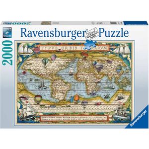 De Wereld Rond (2000 Stukjes) - Ravensburger Puzzel