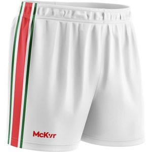 McKeever Unisex Volwassen Core 22 GAA Korte broek (38R) (Wit/Rood/Groen)