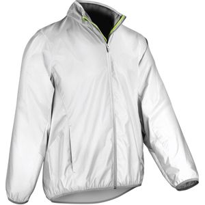 Spiro Heren Luxe Reflecterende Hi-Vis Jas (2XL) (Neonwit)