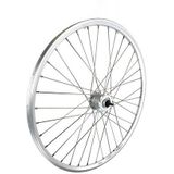 Voorwiel 28 inch 622 zilver naafdynamo rvs spaak