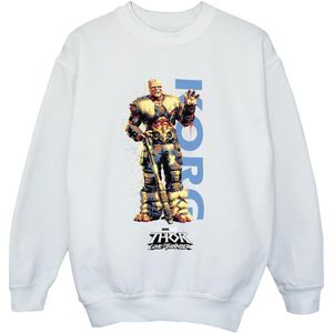Marvel Jongens Thor Love And Thunder Korg Wave Sweatshirt (116) (Wit)