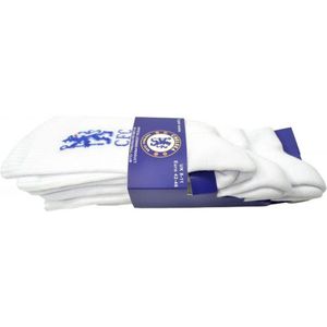 Chelsea FC Sportsokken voor kinderen (pak van 3) (37 EU - 23,5 EU) (Wit/blauw)