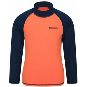 Mountain Warehouse Rash Top met lange mouwen voor kinderen/Kinderen (140) (Helder oranje)