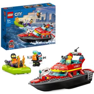 LEGO City Reddingsboot Brand Speelgoed voor Kinderen - 60373