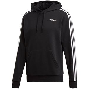 adidas - Essential 3-Stripes Hoodie - Zwarte Pullover - S