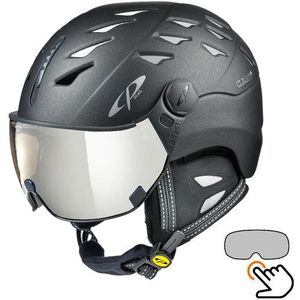 CP Cuma Cashmere skihelm zwart - meekleurend vizier (7 Keuzes)