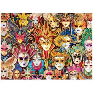 Puzzel Eurographics - Carnavalsmaskers van Venetië, 1000 stukjes