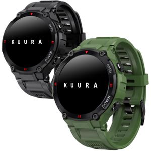 Kuura Smartwatch Tactical T7 v2 - Zwart