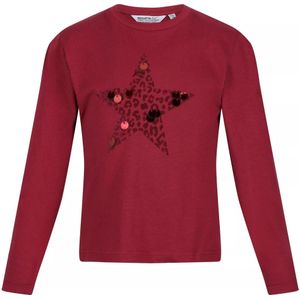 Regatta Kinderen/Kinderen Wenbie III Sterren T-shirt met lange mouwen (140) (Donker Pimento)