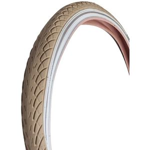 Deli Tire sa 206 buitenband creme wit 26x1.75 47-559 breaker anti-lek reflectie