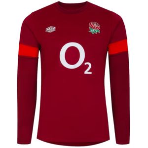 2023-2024 England Rugby Contact Drill Top (Flame Scarlet)