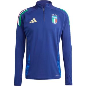 Adidas Italy 23/24 Half Zip Sweatshirt Training Blauw S