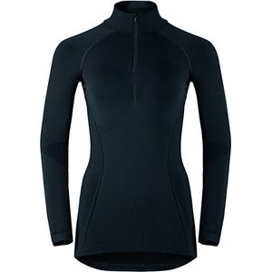Odlo - Performance Warm Sports Underwear Col Longsleeve - Zwart Ondershirt Dames - XL