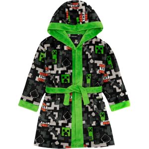 Minecraft Jongens Creeper TNT-jurkje (158-164) (Zwart/Groen/Grijs)