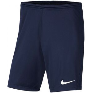 Nike - Park III Knit Short Junior - Blauwe Voetbalshorts Kids - 122 - 128