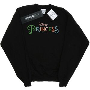 Disney Princess Dames/Dames Sweatshirt met gekleurd logo (XXL) (Zwart)